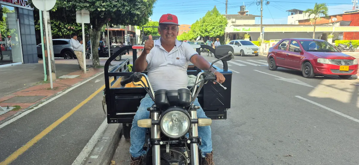 Vehículo de Jorge Iván Sanchez